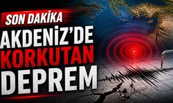 Son Dakika Akdeniz'de 4.2 şiddetinde deprem