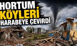 Hortum köyleri harabeye çevirdi