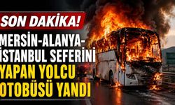 Son Dakika! Mersin-Alanya-İstanbul seferini yapan yolcu otobüsü yandı