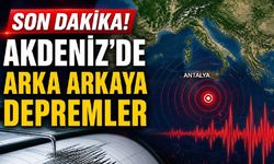 Son Dakika! Akdeniz'de arka arkaya depremler