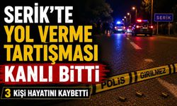 Serik'te yol verme tartışması kanlı bitti: 3 kişi hayatını kaybetti