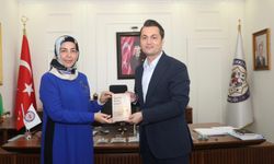 Yazar Medine Karacabay’dan Kaymakam Öztürk’e ziyaret