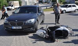 Gazipaşa'da motosiklet ile otomobil çarpıştı: 1 yaralı