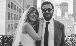 Hasan Can Kaya ile Duygu Karabaş Amerika'da evlendi