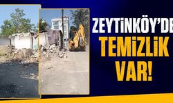 Muratpaşa Zeytinköy'de metruk yapılar yıkıldı