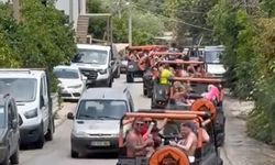 Alanya'da trafiği tehlikeye atan 7 safari aracına ceza
