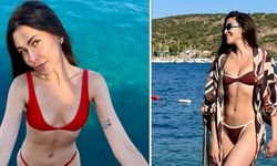 Oyuncu Dilara Aksüyek Bodrum'da set arasını değerlendirdi