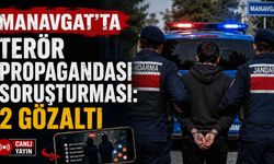 Manavgat'ta t*rör propagandası soruşturması: 2 gözaltı