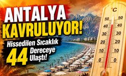Antalya kavruluyor! Hissedilen sıcaklık 44 dereceye ulaştı