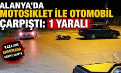 Alanya’da motosikletle otomobil çarpıştı: 1 yaralı