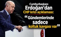 Cumhurbaşkanı Erdoğan'dan CHP krizi açıklaması: "Gündemlerinde sadece koltuk kavgası var"