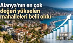 Alanya'nın en çok değeri yükselen mahalleleri belli oldu