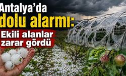 Antalya'da dolu alarmı: Ekili alanlar zarar gördü