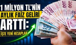 1 milyon TL'nin aylık faiz geliri arttı: İşte yeni hesaplar