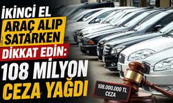 İkinci el araç alıp satarken dikkat edin: 108 milyon ceza yağdı