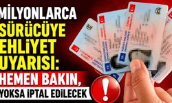 Milyonlarca sürücüye ehliyet uyarısı: Hemen bakın, yoksa iptal edilecek