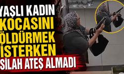 Yaşlı kadın kocasını öldürmek isterken silah ateş almadı