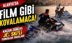 Alanya'da film gibi kovalamaca! Kaçan zanlıyı jet ski'li Yunuslar yakaladı