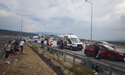 Yolcu otobüsü refüje çarptı: 9 yaralı