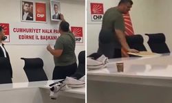 CHP Edirne İl Başkanlığı'nda Özgür Özel'in fotoğrafı duvardan indirildi