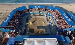 Alanya’da milli maç heyecanı plajda yaşandı