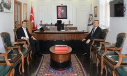 Adalet Komisyonu Başkanı Yılmaz’dan Kaymakam Öztürk’e veda ziyareti