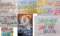 Alanya’da öğrencilerden dilimizin zenginlikleri için grafiti şov