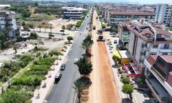 Kestel'in ana caddesi baştan sona yenileniyor