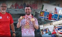Depremzede sporcu Alper Öztürk'ten 7 altın madalya
