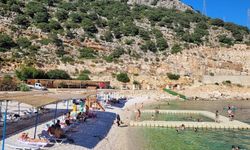 Finike Çağılı Plajı'nda yaz sezonu hazırlığı tamamlandı