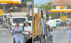 Danilo Zanna'nın yeni cipine İstanbul'da iş makinesi çarptı