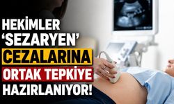 Antalya'da hekimlerden 'sezaryen cezası' protestosu
