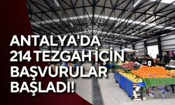 Kepez'de 214 pazar tezgahı için kura başvuruları başlıyor