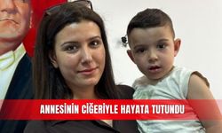 Antalya'da biliyer atrezi hastası bebeğe anne ciğeri