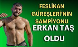 Feslikan'da başpehlivanlık kemeri Erkan Taş'ın oldu