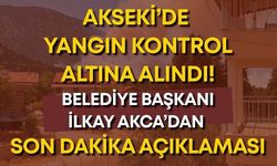 Akseki'deki orman yangını kontrol altına alındı