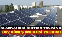 Alanya'daki arıtma tesisinde çatı GES projesi tamamlandı