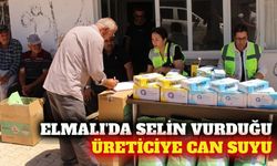 Elmalı'da sel mağduru 12 üreticiye tarımsal destek