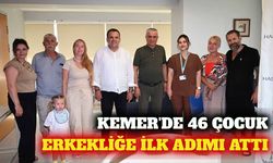Kemer'de 46 çocuk için toplu sünnet etkinliği başladı
