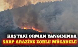 Kaş'taki orman yangınında ikinci gün: Müdahale sürüyor
