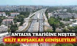 Antalya'da İller Bankası ve üniversite kavşağı genişletildi