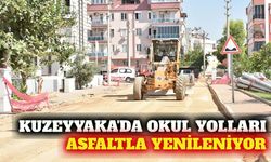 Kepez Kuzeyyaka'da okul yollarına asfalt hazırlığı