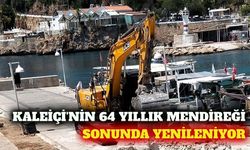 Kaleiçi Yat Limanı'nın 64 yıllık mendireği yenileniyor