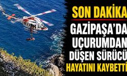 Son dakika - Gazipaşa'da uçurumdan düşen sürücü hayatını kaybetti