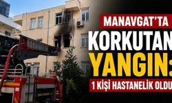 Manavgat'ta korkutan yangın: 1 kişi hastanelik oldu