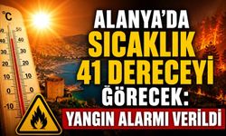 Alanya'da sıcaklık 41 dereceyi görecek: Yangın alarmı verildi