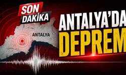 Son dakika - Antalya'da deprem