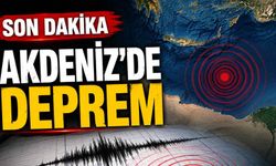 Son dakika - Akdeniz'de deprem