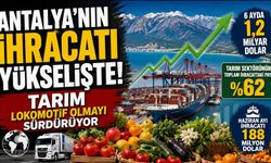 Antalya'nın ihracatı yükselişte! Tarım lokomotif olmayı sürdürüyor