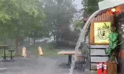 Sağanak ve fırtına hayatı felç etti! Ağaç devrildi, yollar göle döndü